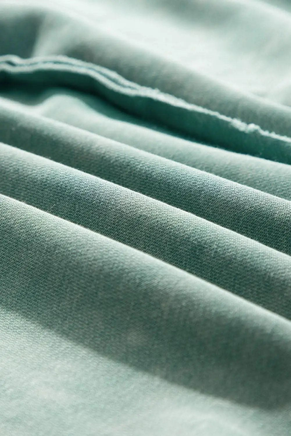 Mineral blue waffle knit sweatshirt - Love Salve